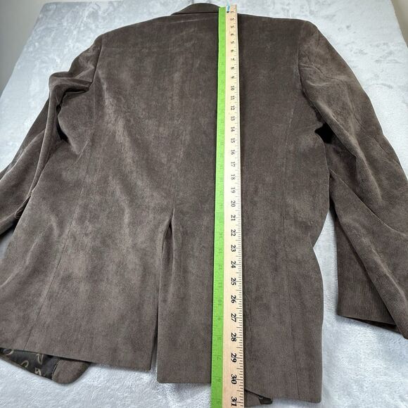 Lauren Ralph Lauren Corduroy Blazer Sports Coat Mens 42R Paisley Brown Jacket - Picture 16 of 16